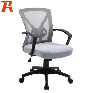 Grauer und weißer Bürostuhl